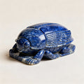 Lapis Lazuli Scarab - Marble Sculpture