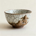 Japanese Raku Tea Bowl - Clay Sculpture