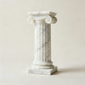 White Alabaster Column - Marble Sculpture