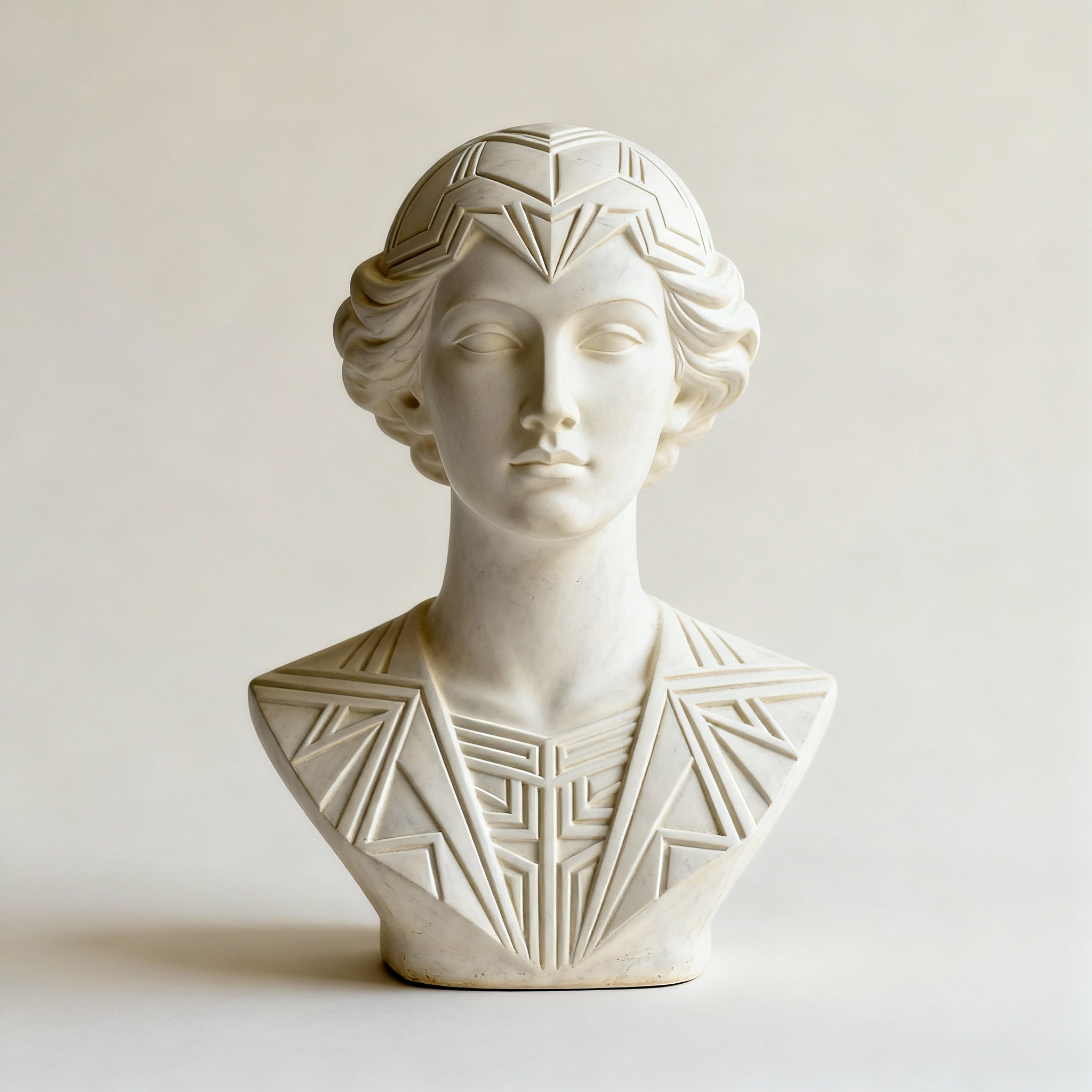 Art Deco Plaster Bust - POP Sculpture