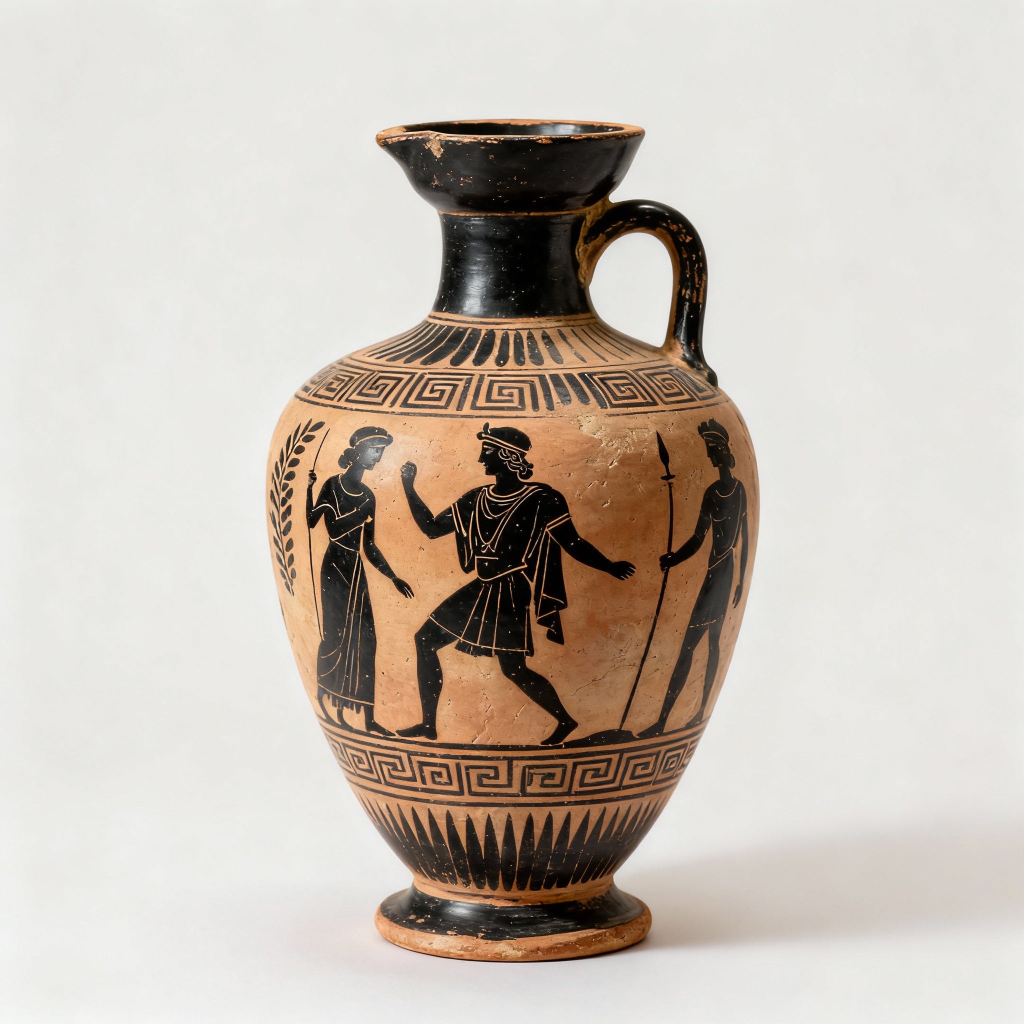 Greek Pottery Amphora - Clay Sculpture