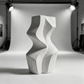 Modern Abstract Plaster Form - POP Sculpture