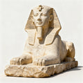 Limestone Sphinx Replica - Stone Sculpture