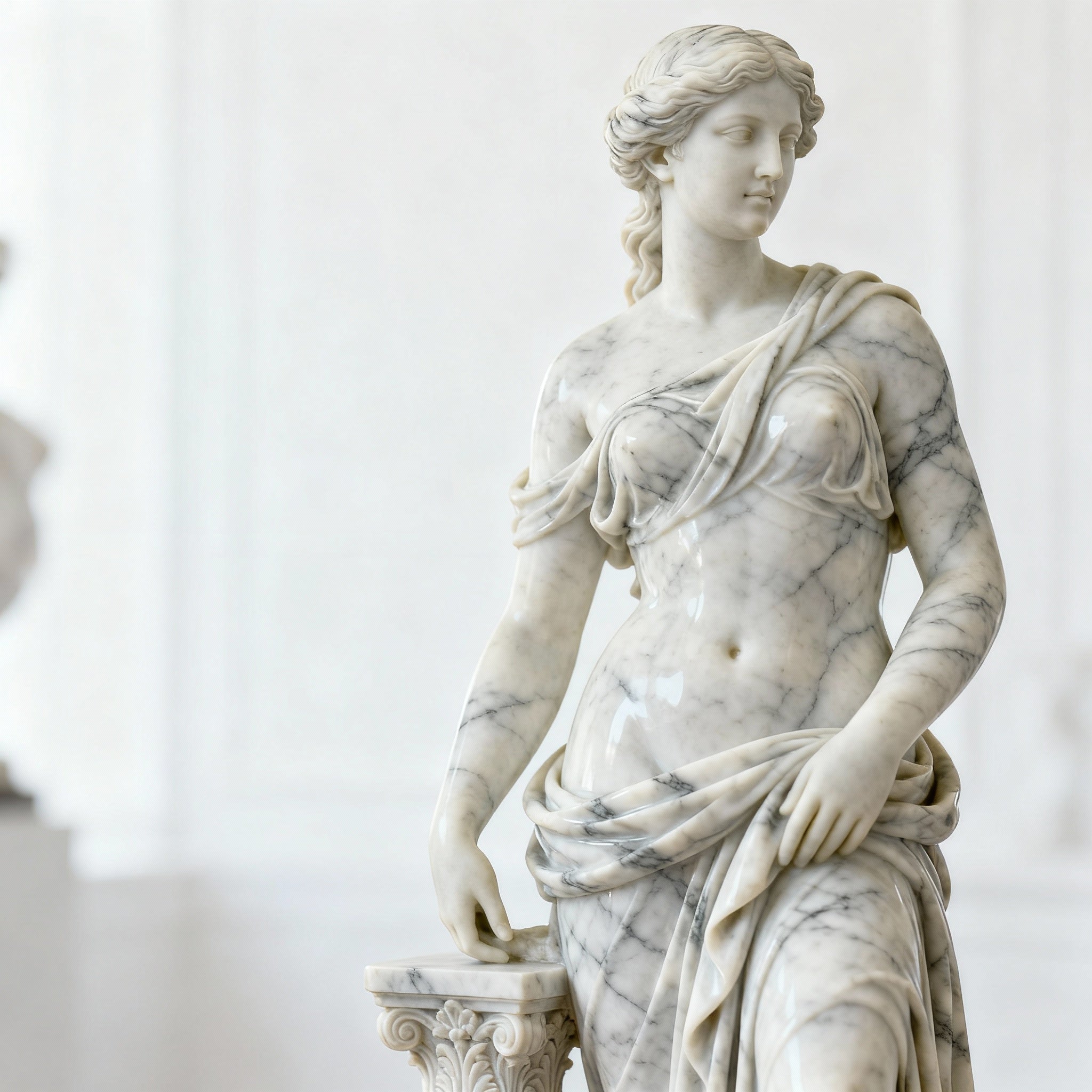 Carrara Marble Venus Statue - Marble Sculpture