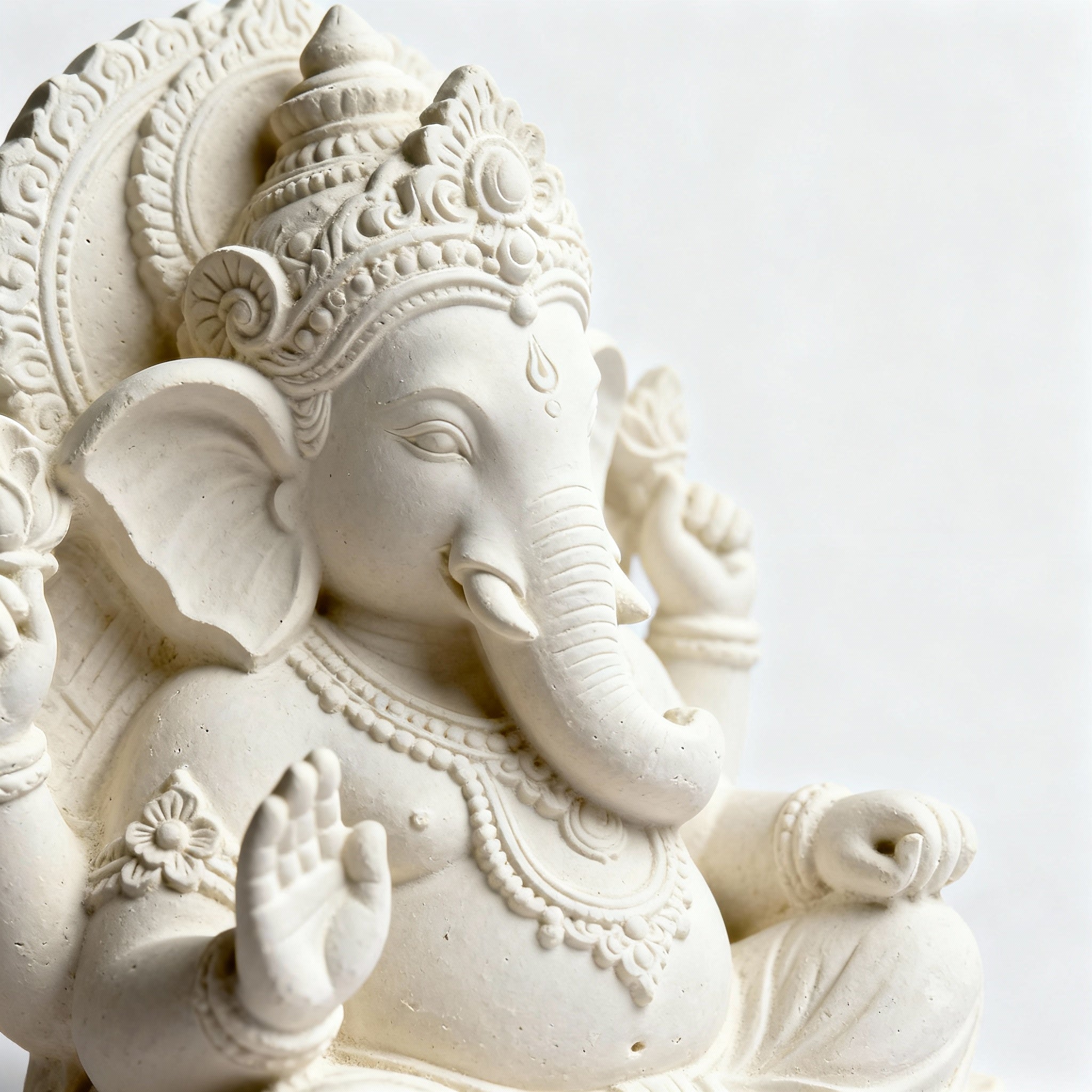 Plaster of Paris Ganesha Idol - POP Sculpture