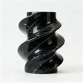 Black Marble Abstract Twisted Form