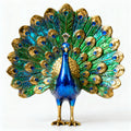 POP Decorative Peacock Showpiece