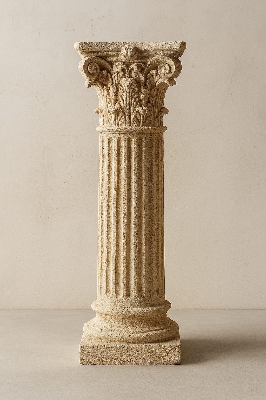 Limestone Greek Column Pedestal
