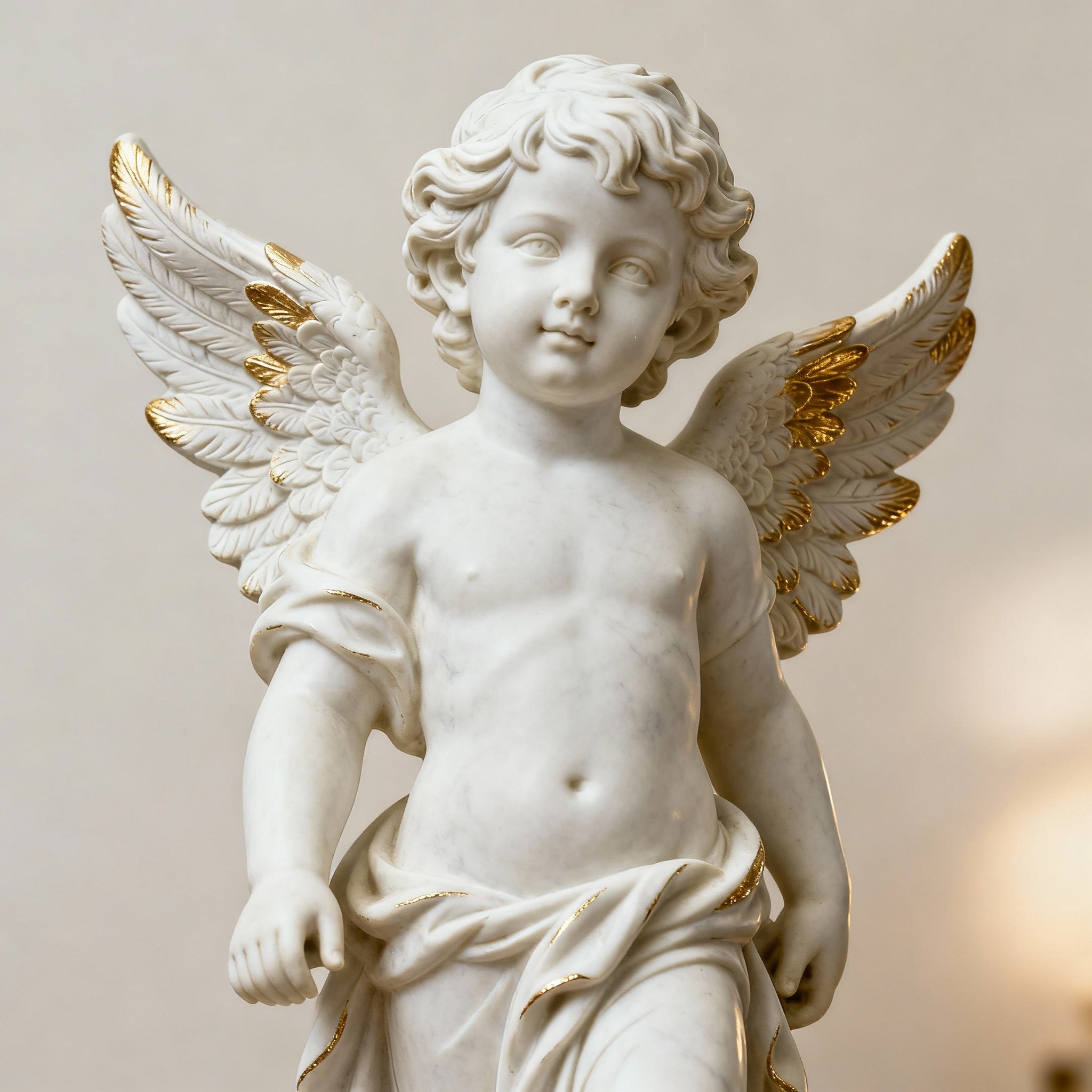 Baroque Cherub Plaster - POP Sculpture